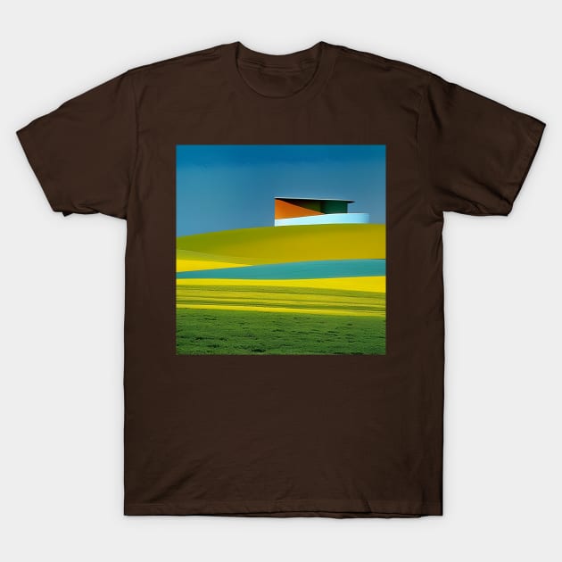 Minimalist Nature Landscape Abstract T-Shirt by druidwolfart